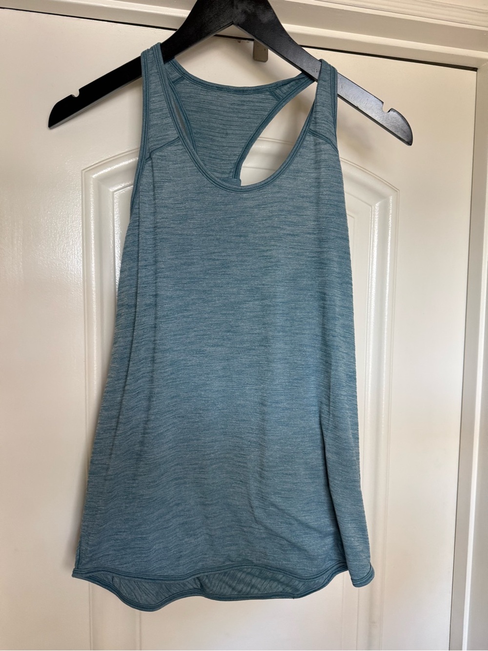 lululemon athletica Blue Heathered Racerback Tank